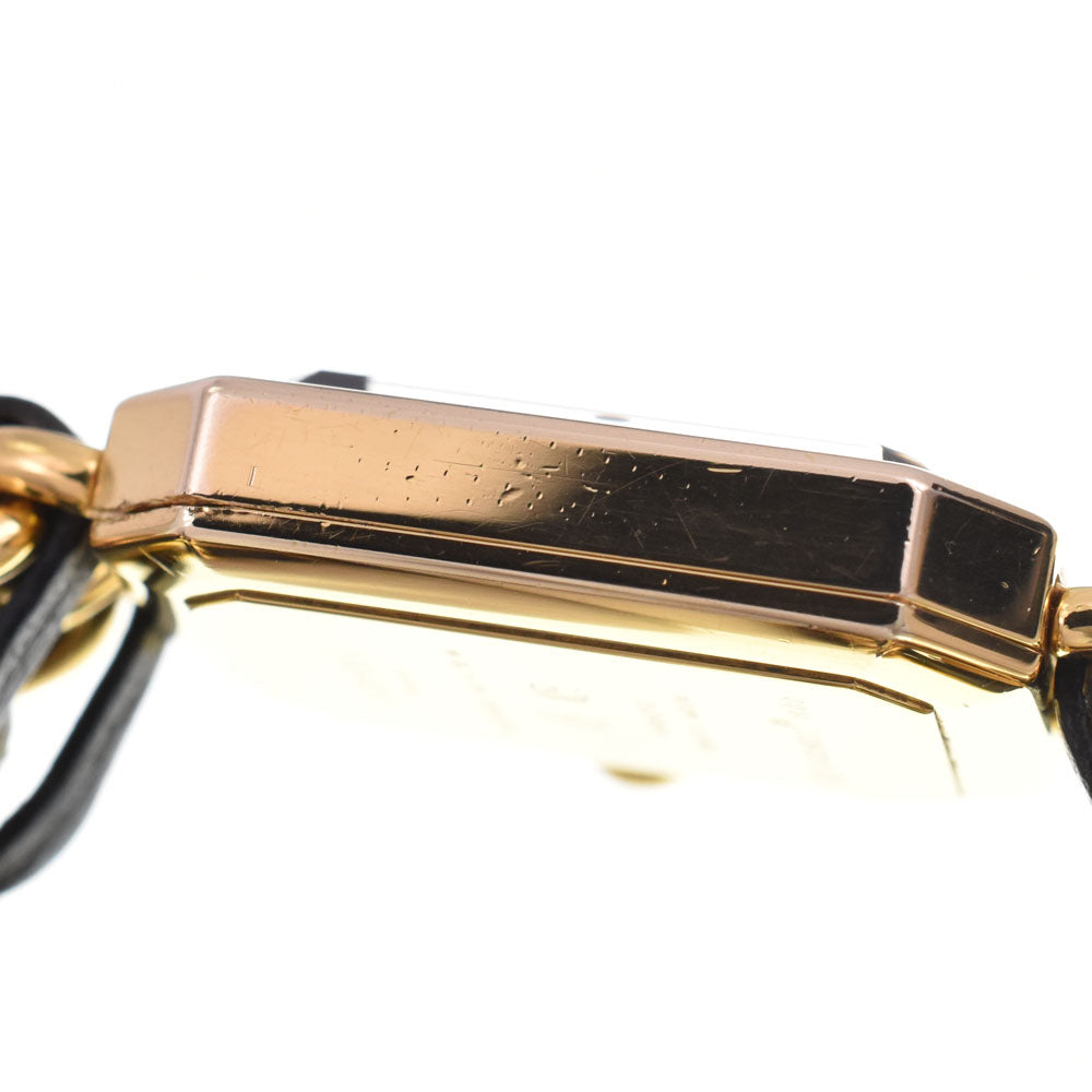 CHANEL Premiere H0001 Gold Plated / Leather black Dial Quartz Ladies
 Watch E#147209