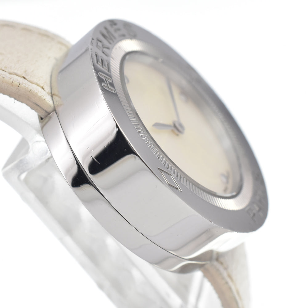 HERMES Pass pass PP1.410 White shell Dial Quartz Ladies
 Watch E#147211