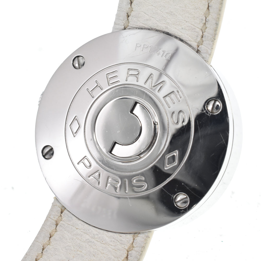 HERMES Pass pass PP1.410 White shell Dial Quartz Ladies
 Watch E#147211