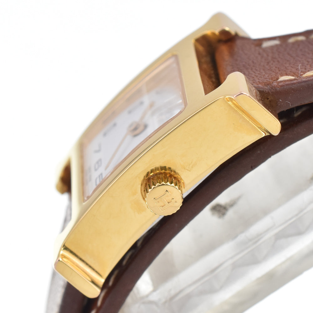 HERMES H watch HH1.101 Dubrutur white Dial Quartz Ladies
 Watch E#147212