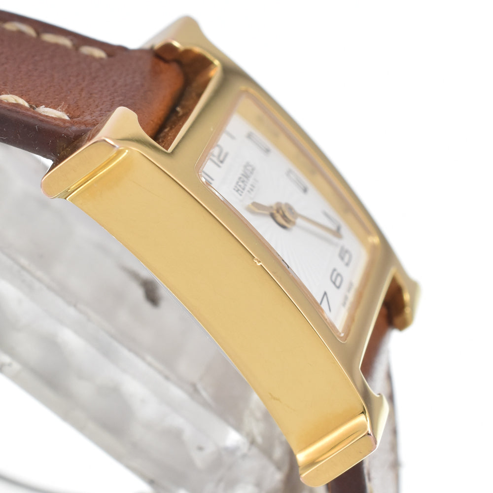 HERMES H watch HH1.101 Dubrutur white Dial Quartz Ladies
 Watch E#147212