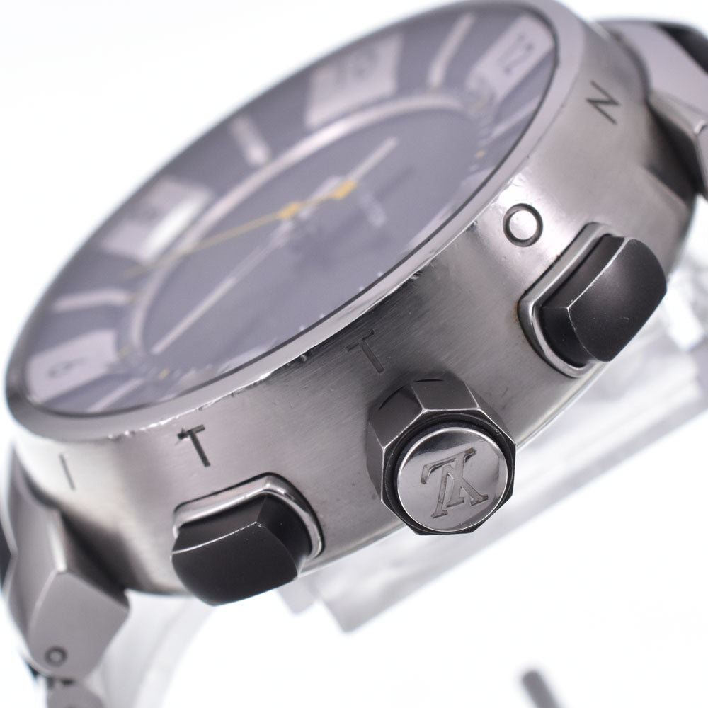 LOUIS VUITTON Tambour in black Q118F Analog&Digital black Dial Quartz Men's
 Watch L#147213