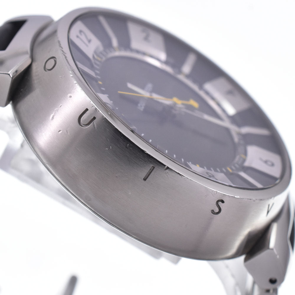 LOUIS VUITTON Tambour in black Q118F Analog&Digital black Dial Quartz Men's
 Watch L#147213
