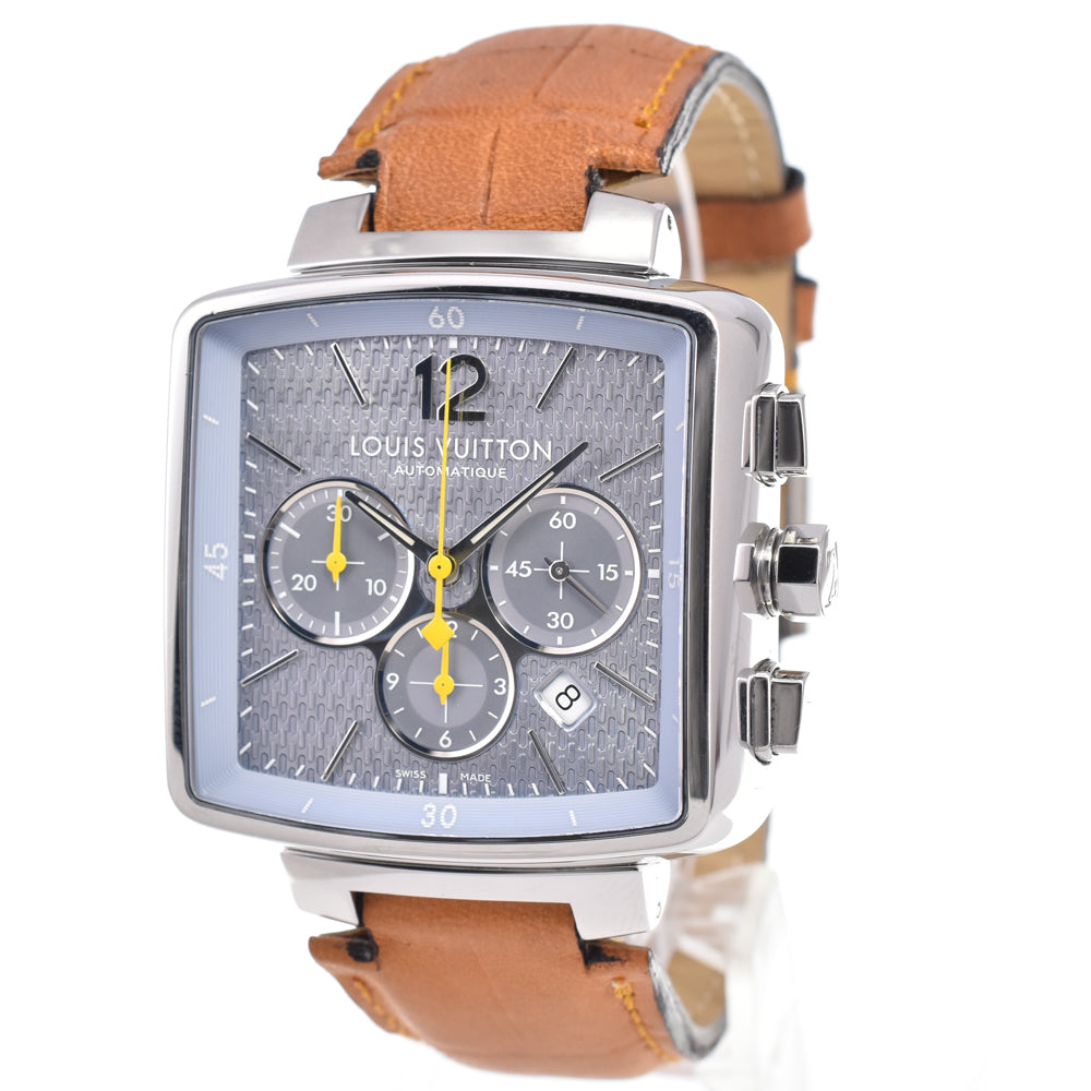 LOUIS VUITTON Speedy Q2121 Chronograph Date Ice blue Dial Automatic Men's
 Watch D#147214