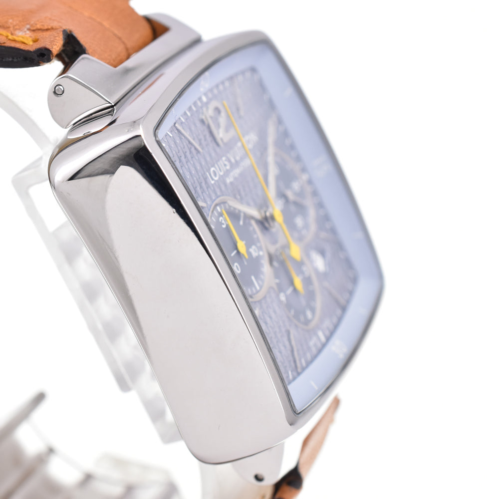 LOUIS VUITTON Speedy Q2121 Chronograph Date Ice blue Dial Automatic Men's
 Watch D#147214