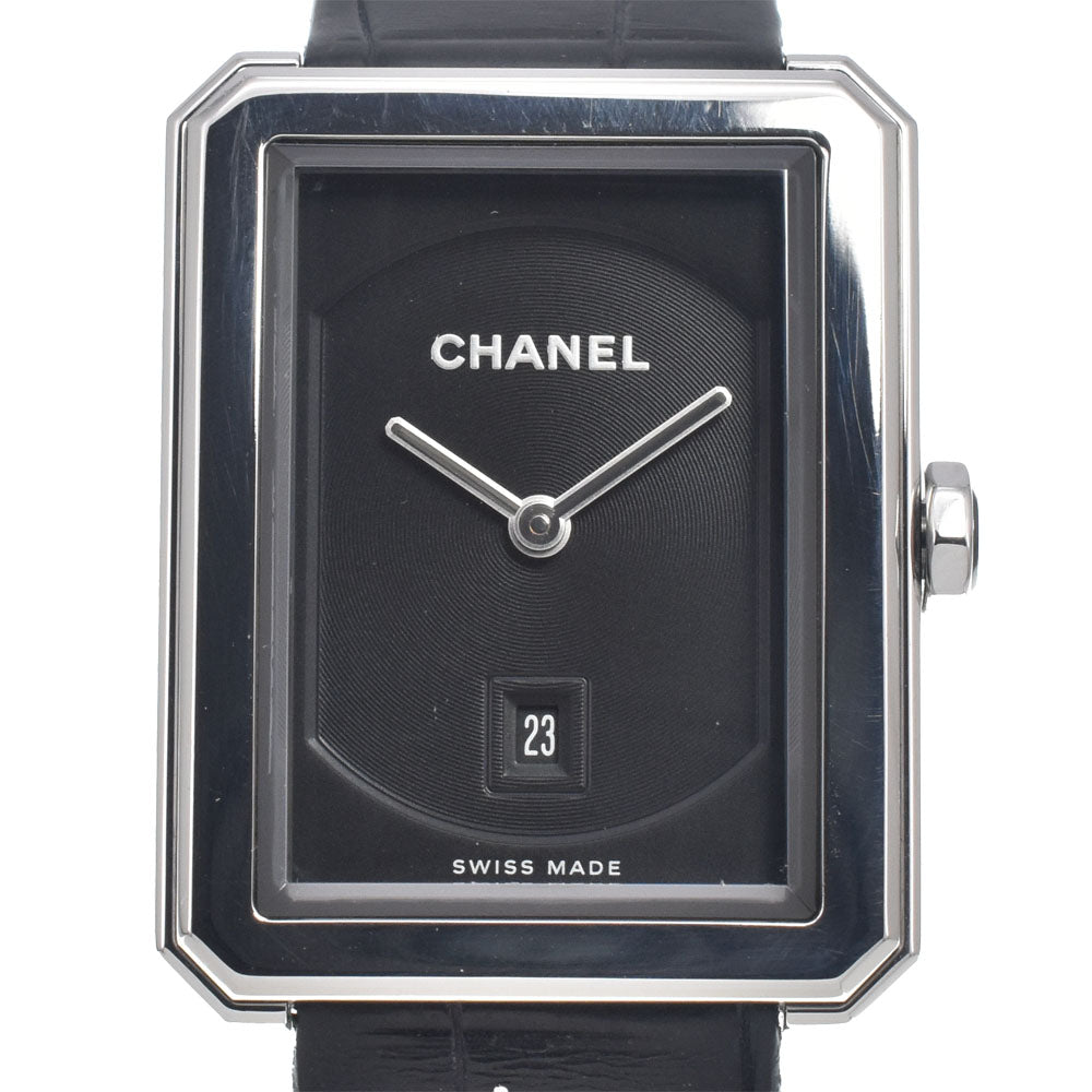 with paper CHANEL boy friend H4884 Date black Dial Quartz Ladies
 Watch E#147217