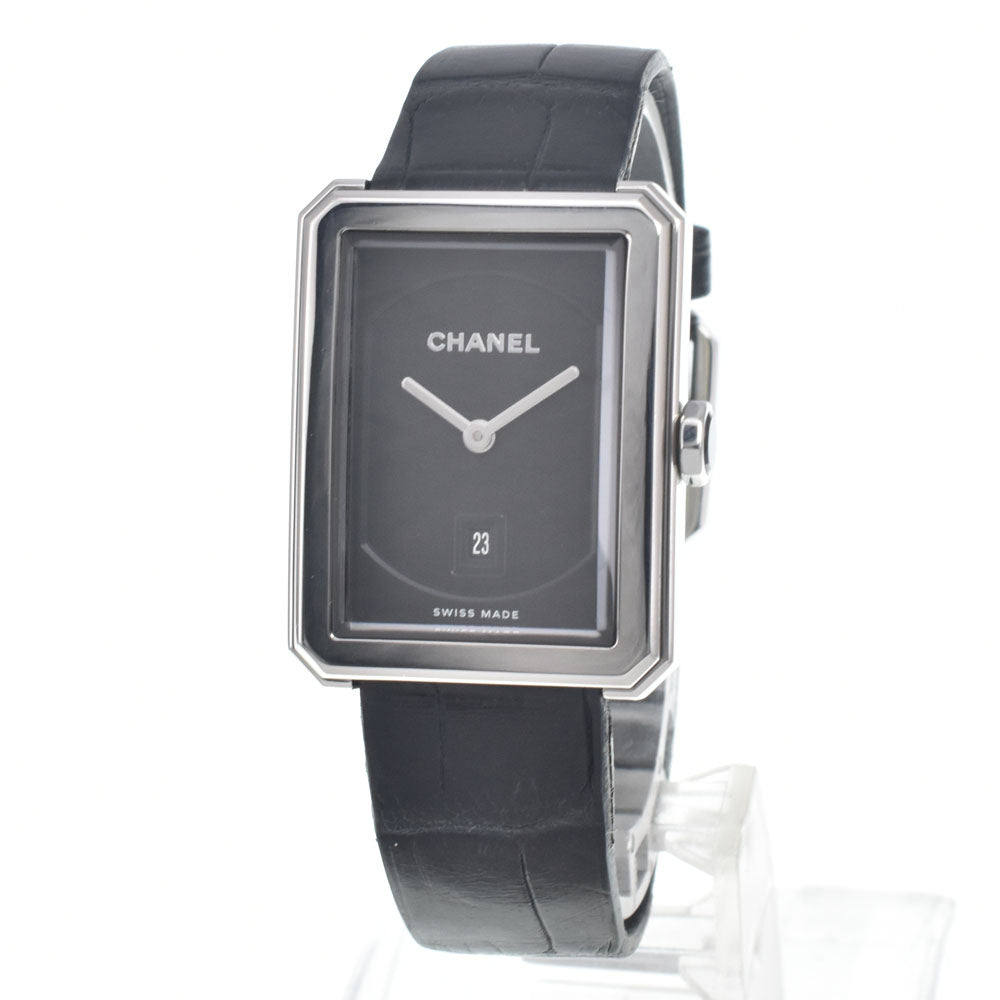 with paper CHANEL boy friend H4884 Date black Dial Quartz Ladies
 Watch E#147217