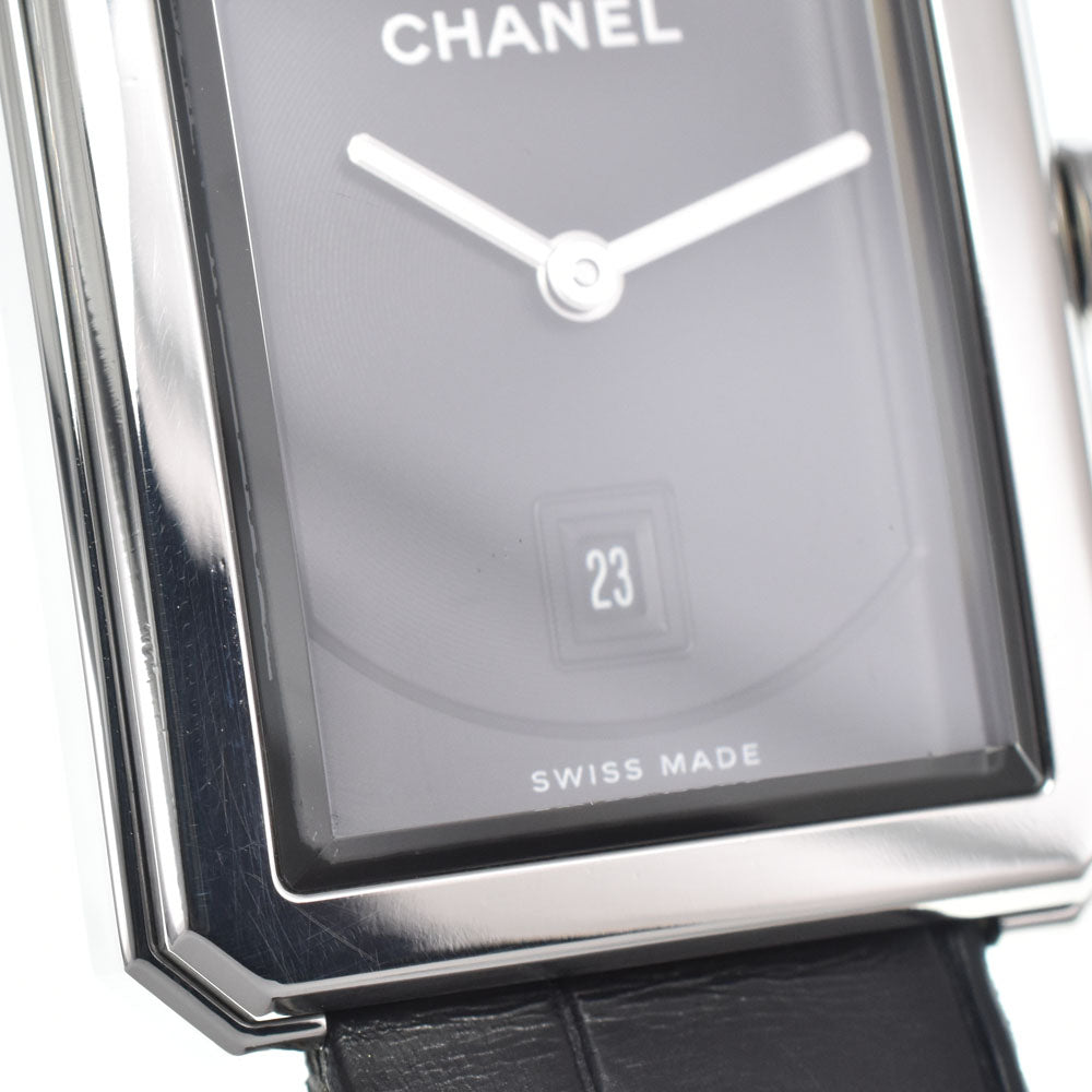 with paper CHANEL boy friend H4884 Date black Dial Quartz Ladies
 Watch E#147217