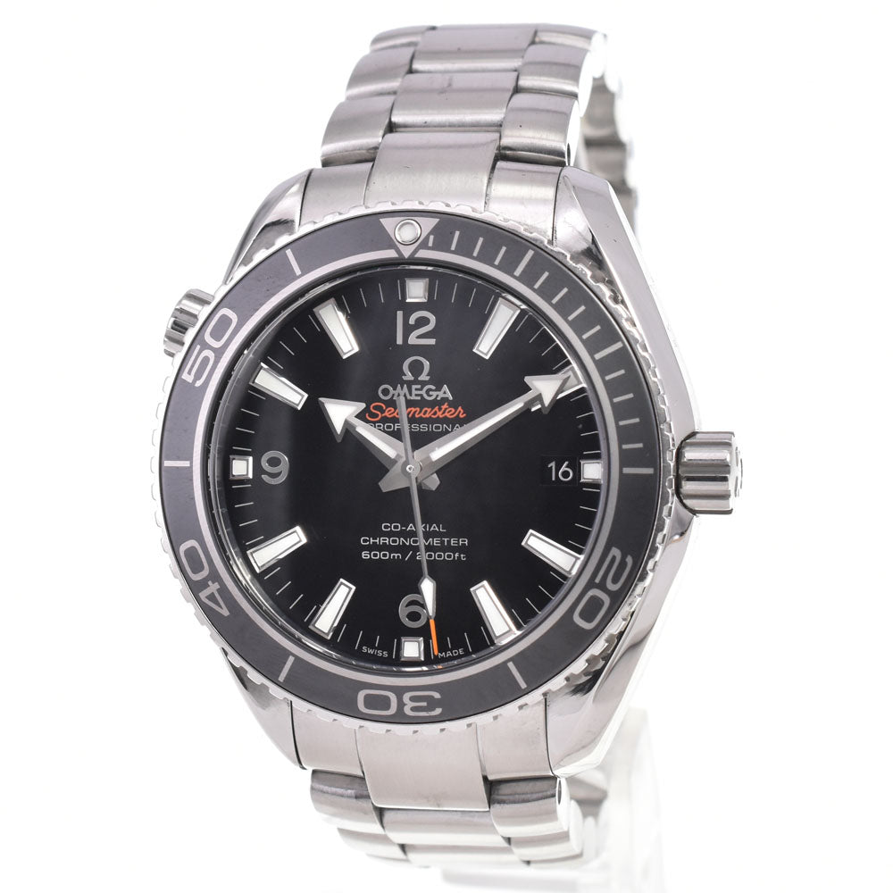 with paper OMEGA Seamaster Planet Ocean 232.30.42.21.01.001 Date black Dial Automatic Men's
 Watch E#147222
