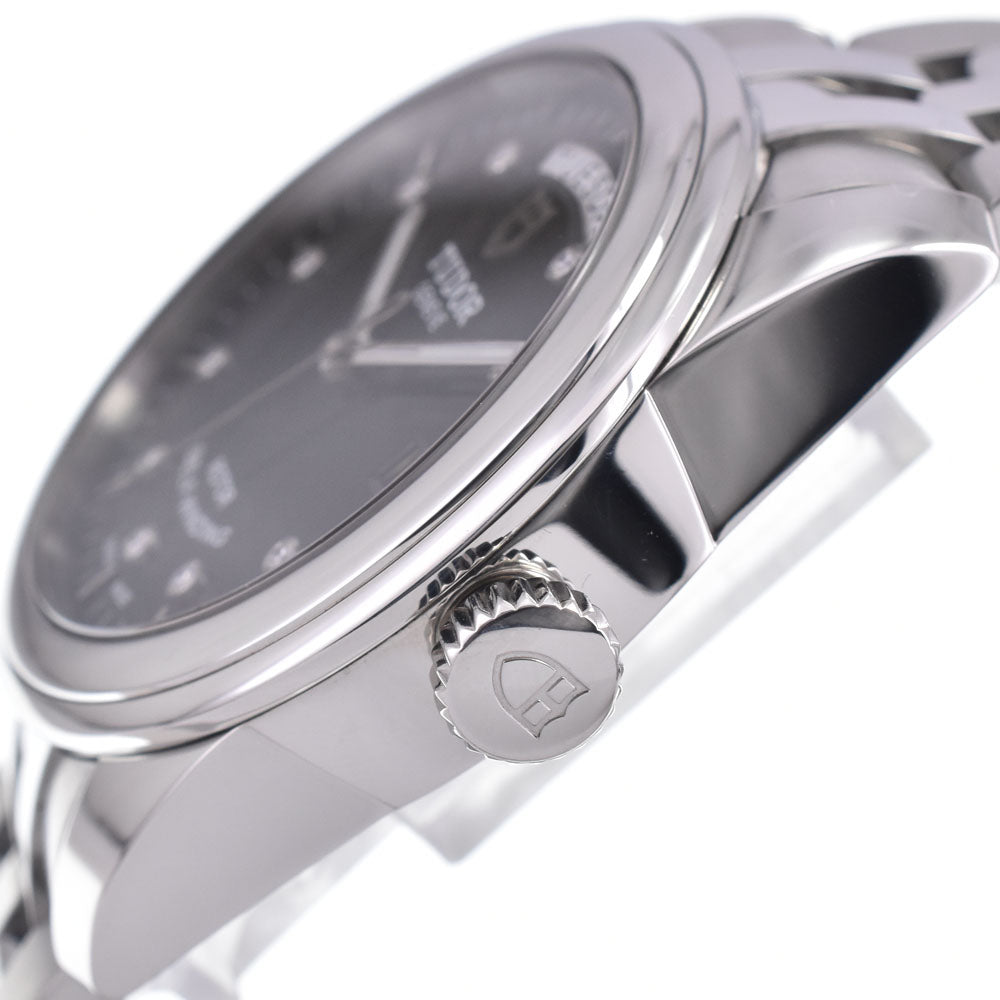 with paper TUDOR Glamor Day Date 56000 10P diamond black Dial Automatic Men's
 Watch J#147225