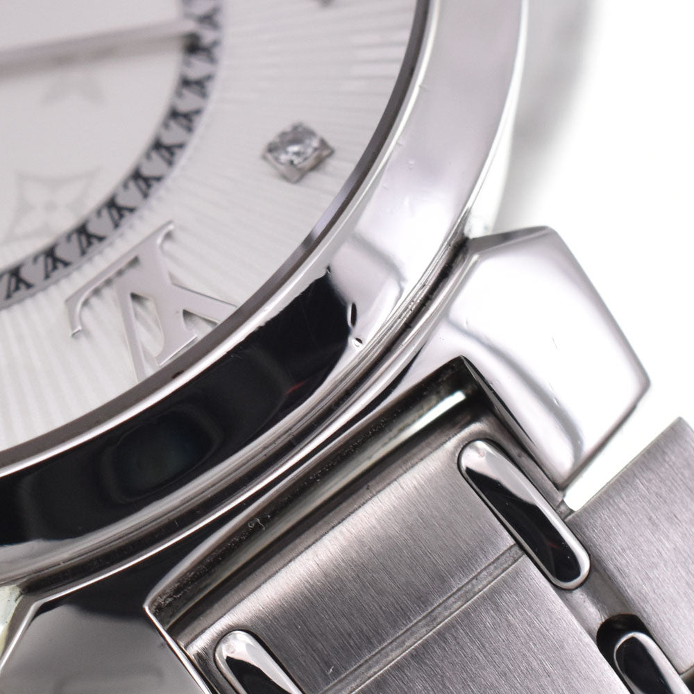 LOUIS VUITTON Tambour Slim MM Q13MJZ 8P diamond white Dial Quartz Ladies
 Watch E#147227
