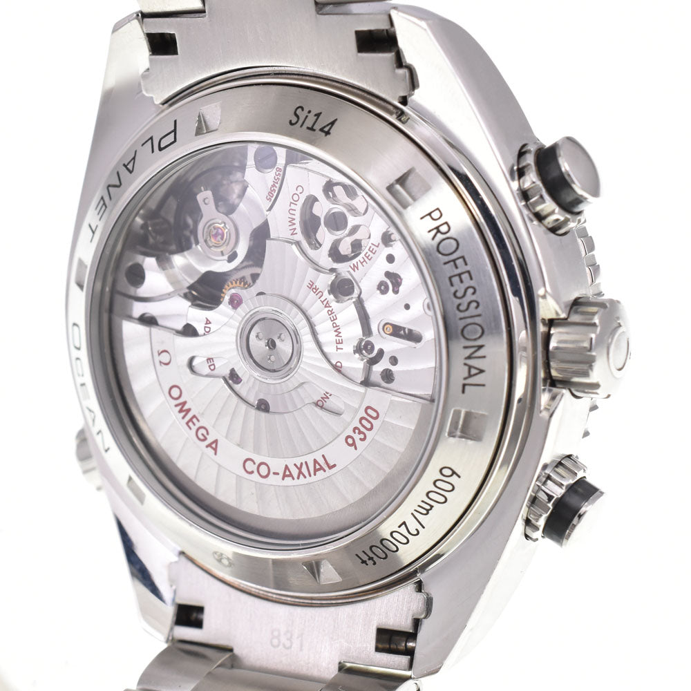 with paper OMEGA Seamaster Planet Ocean 232.30.46.51.01.001 Chronograph black Dial Automatic Men's
 Watch E#147229