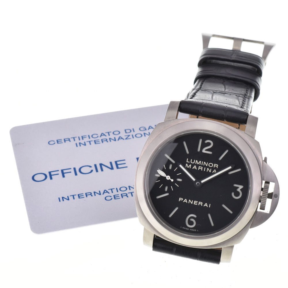 with paper PANERAI Luminor Marina PAM00177 Small second black Dial Hand Winding Men's
 Watch G#147230
