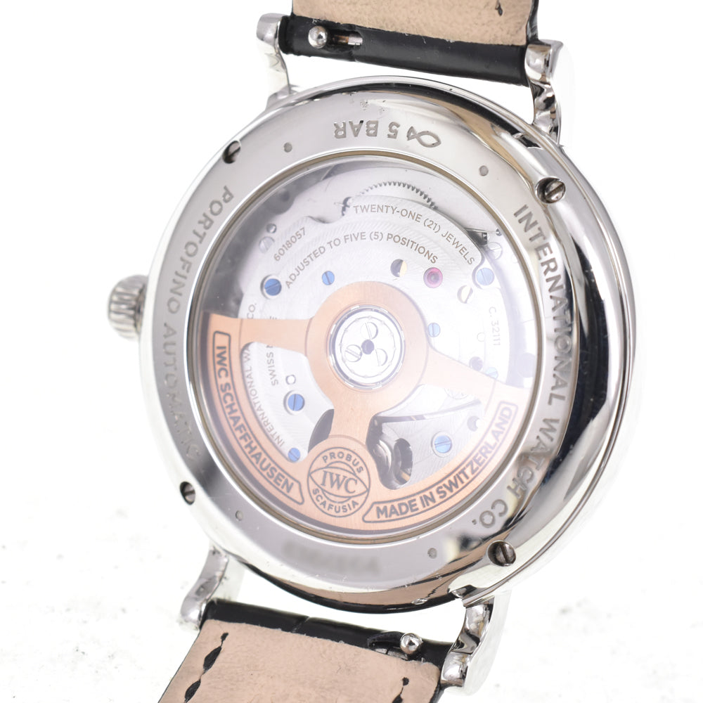 with paper IWC SCHAFFHAUSEN Portofino Automatic 37 IW458603 12P diamond gray Dial Automatic Men's
 Watch D#147231