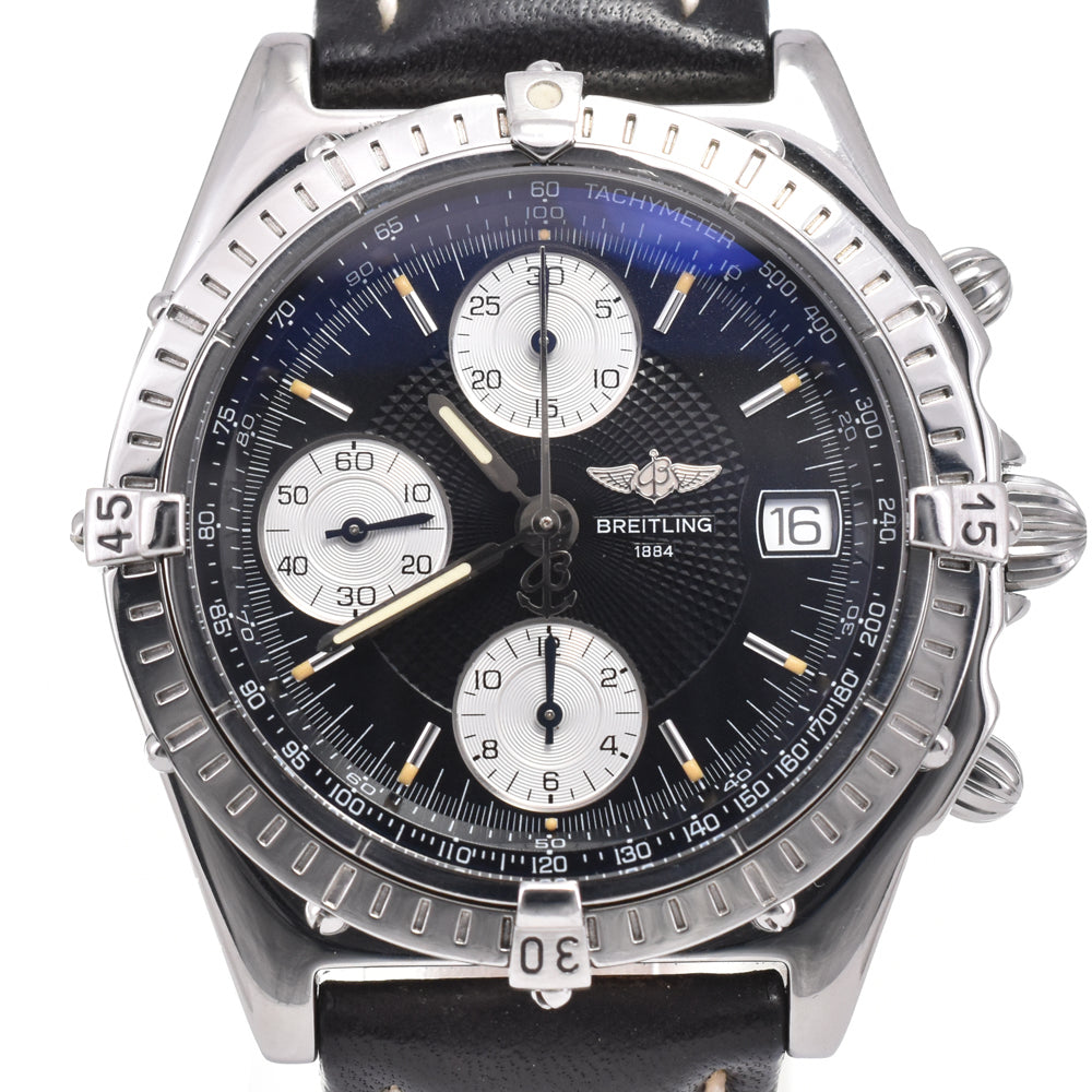 with paper BREITLING Chronomat A13050.1 Chronograph black Dial Automatic Men's
 Watch E#147232