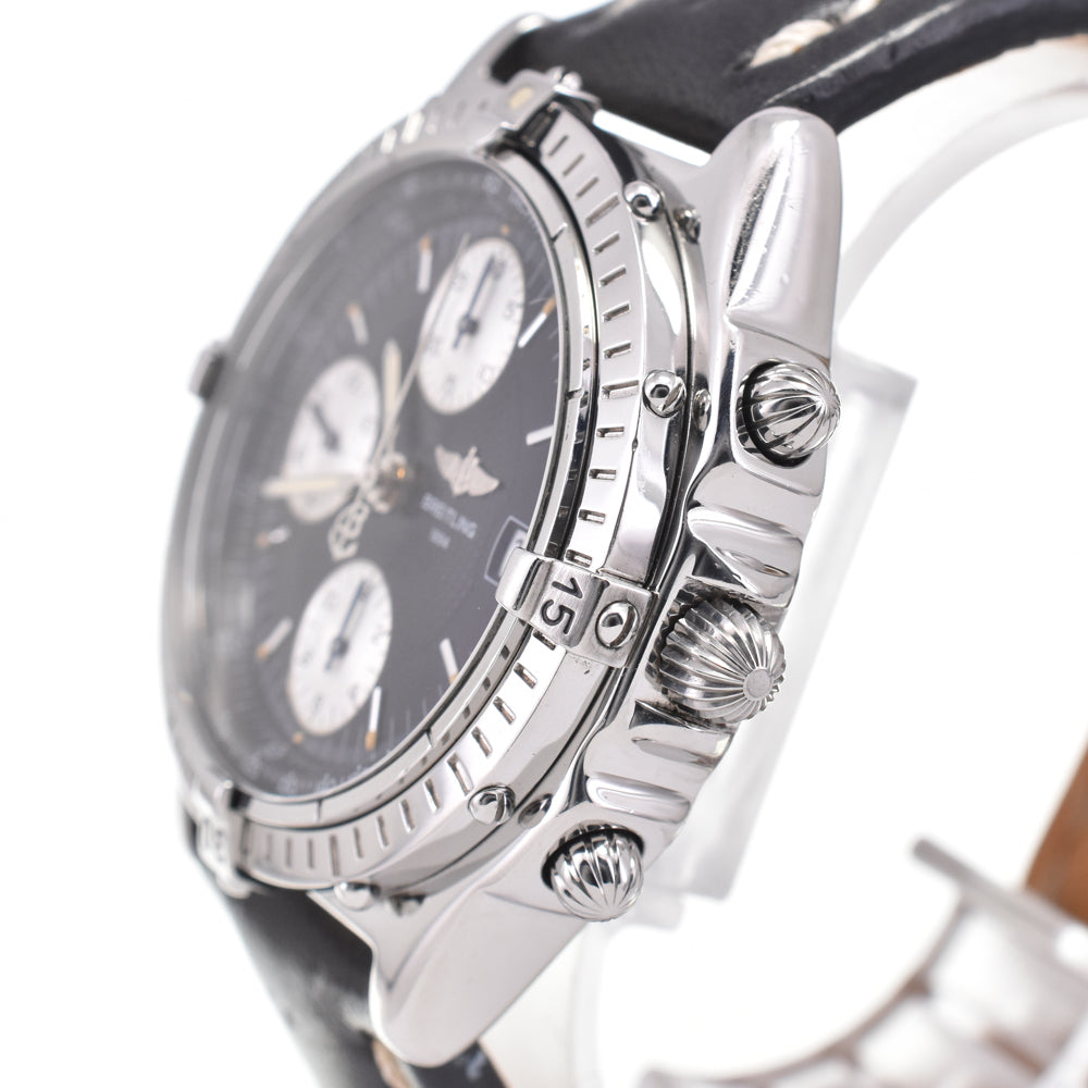 with paper BREITLING Chronomat A13050.1 Chronograph black Dial Automatic Men's
 Watch E#147232