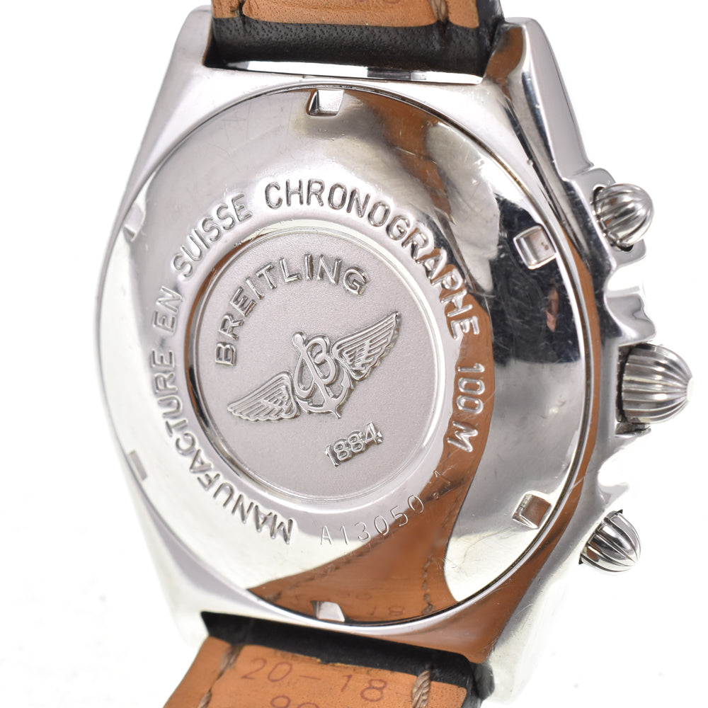 with paper BREITLING Chronomat A13050.1 Chronograph black Dial Automatic Men's
 Watch E#147232