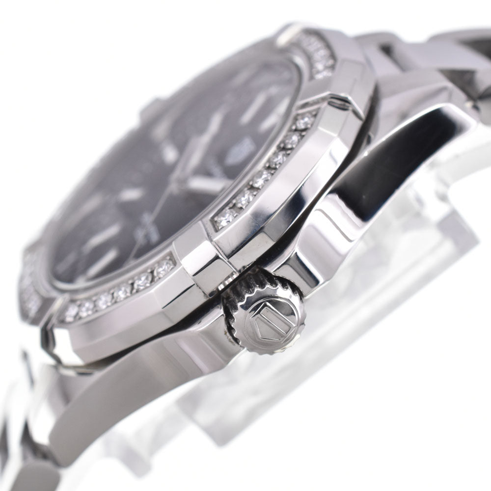 TAG HEUER Aqua racer WAY131N Diamond Bezel Blue shell Dial Quartz Ladies
 Watch D#147233