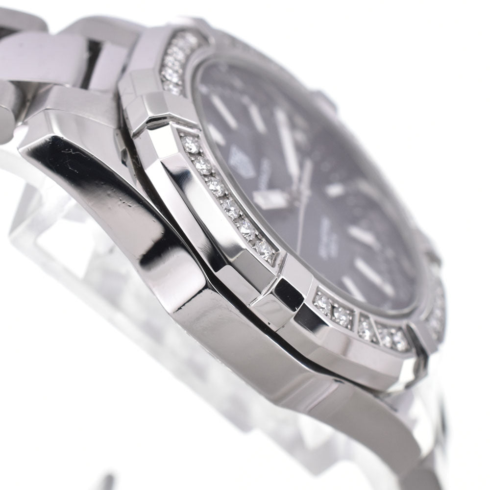 TAG HEUER Aqua racer WAY131N Diamond Bezel Blue shell Dial Quartz Ladies
 Watch D#147233