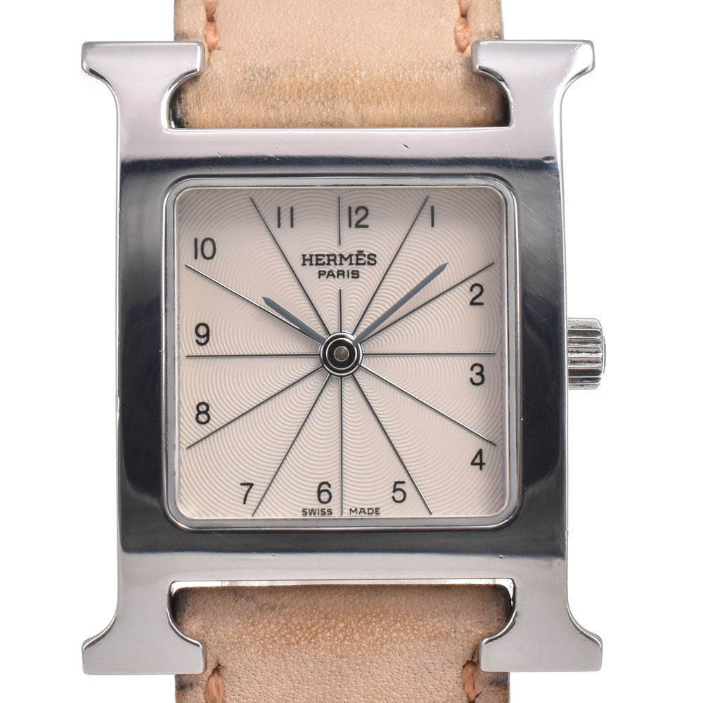 HERMES H watch HH1.210 Ivory Dial Quartz Ladies
 Watch G#147236