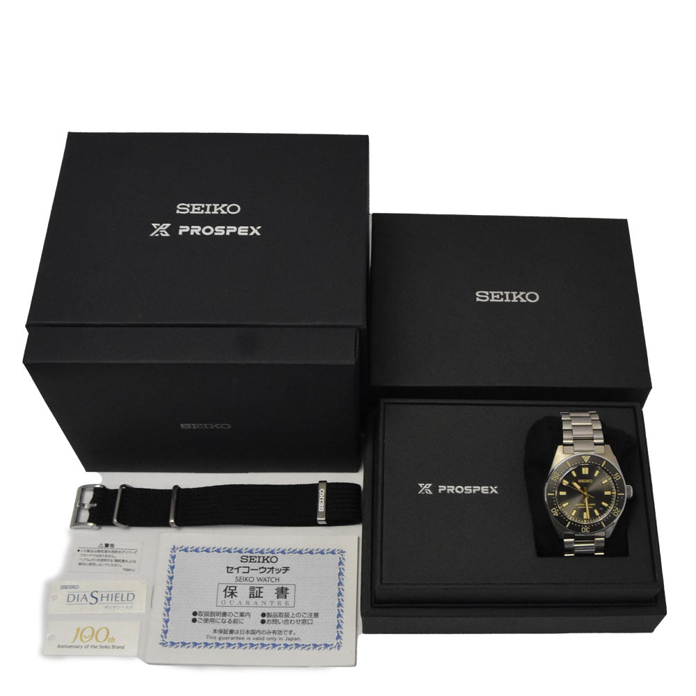 with paper SEIKO Prospex Diver Scuba SBDC199/6R55-00G0 100th anniversary model gray Dial Automatic Men's
 Watch D#147239