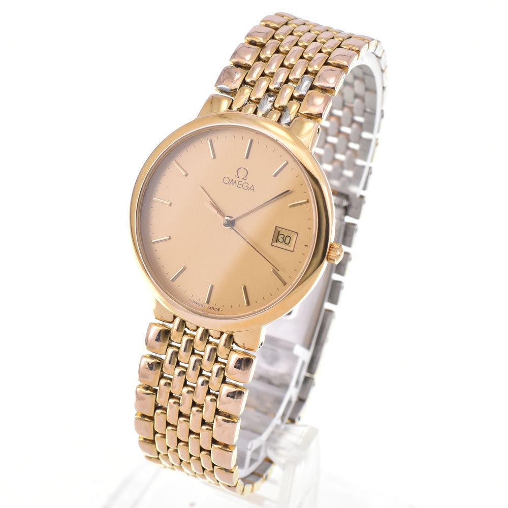 OMEGA De Ville Gold Plated Date gold Dial Quartz Men's
 Watch G#147245