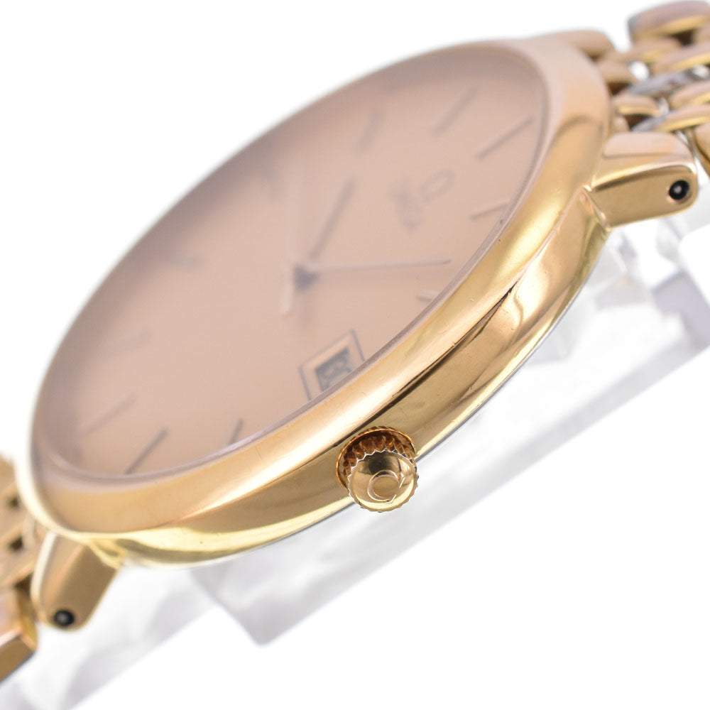 OMEGA De Ville Gold Plated Date gold Dial Quartz Men's
 Watch G#147245