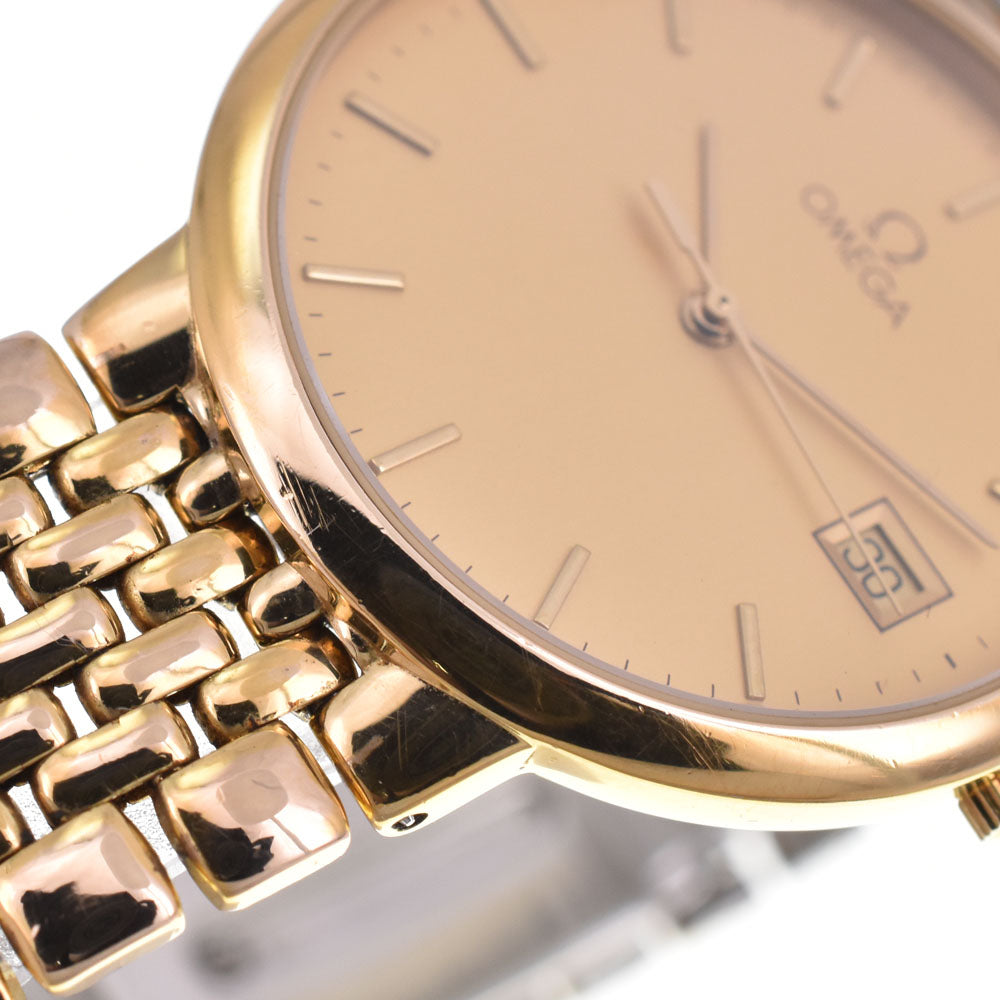 OMEGA De Ville Gold Plated Date gold Dial Quartz Men's
 Watch G#147245