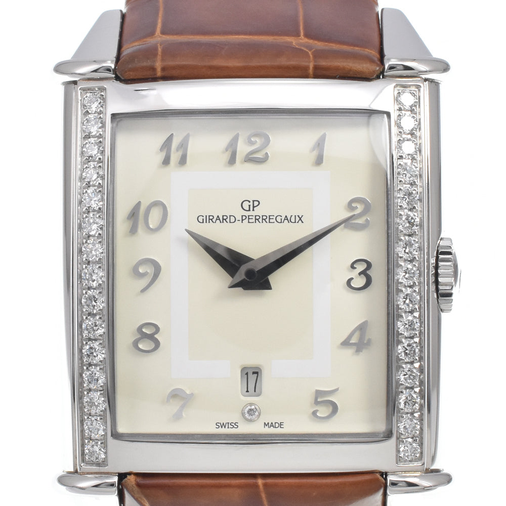 with paper GIRARD-PERREGAUX Vintage 1945 25860 diamond Ivory Dial Automatic Unisex
 Watch E#147249