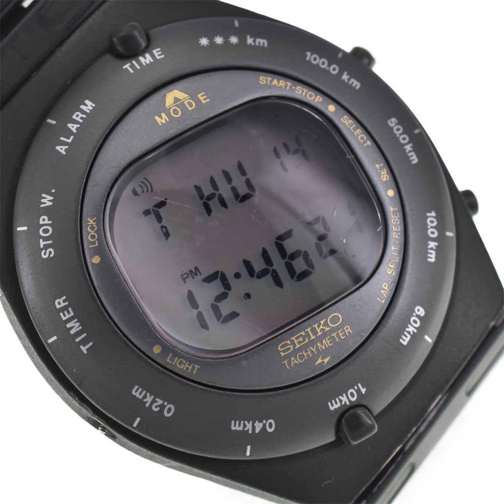 SEIKO Speedmaster A828-400A vintage Giugiaro Design liquid crystal Dial Quartz Men's
 Watch I#147250