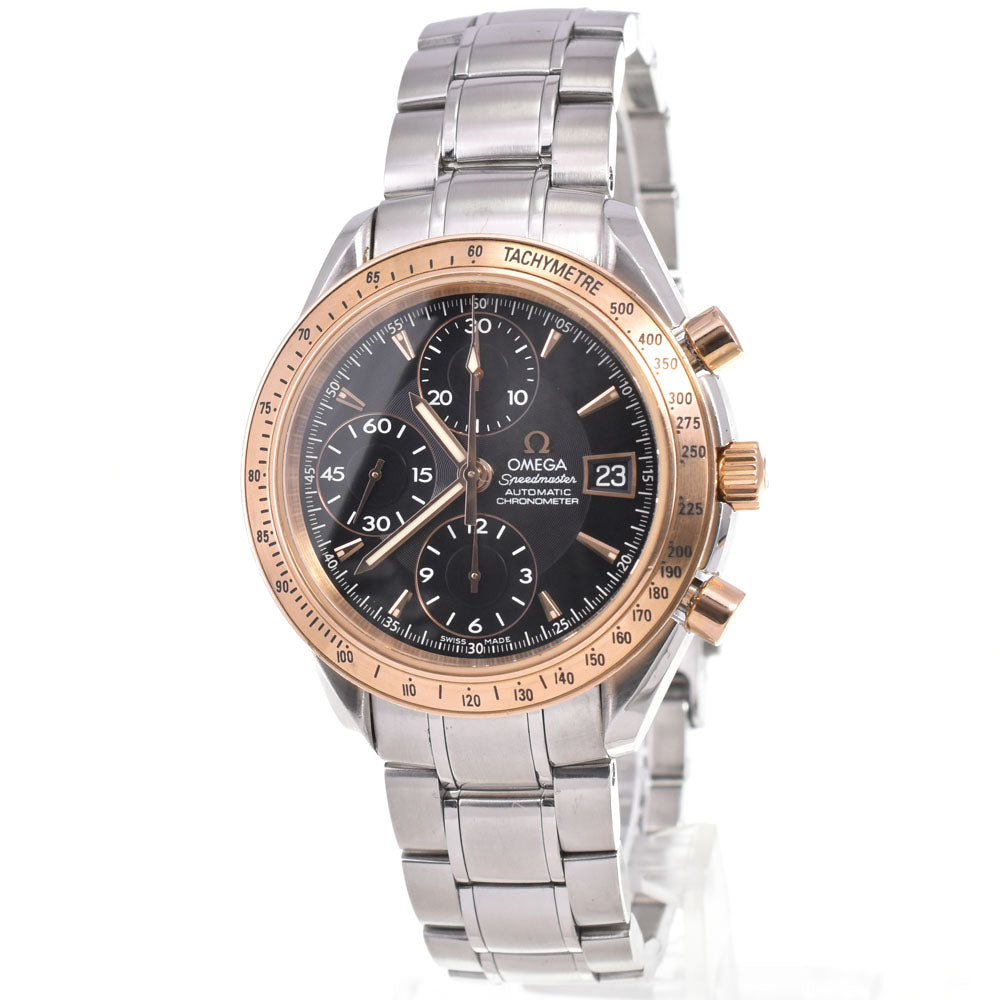 with paper OMEGA Speedmaster 323.21.40.40.01.001 Chronograph Date K18RGB ezel black Dial Automatic Men's
 Watch E#147252