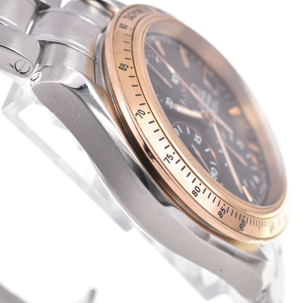 with paper OMEGA Speedmaster 323.21.40.40.01.001 Chronograph Date K18RGB ezel black Dial Automatic Men's
 Watch E#147252