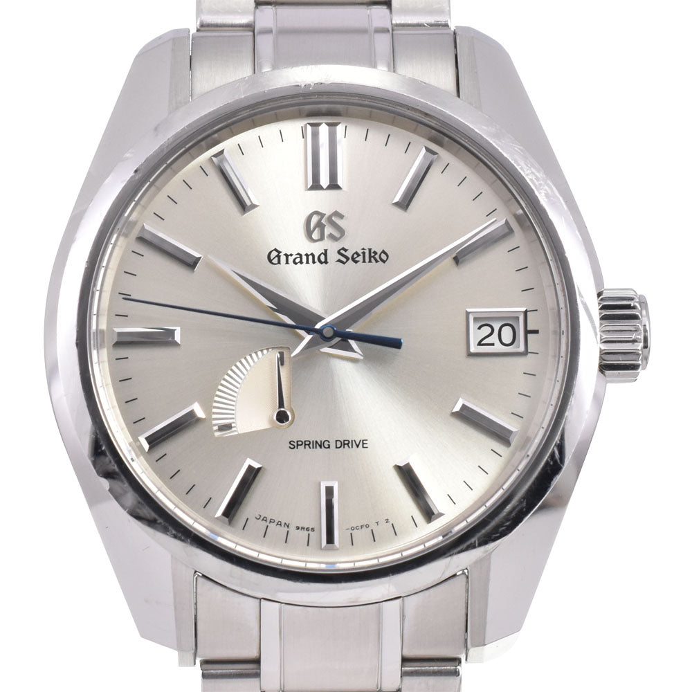 with paper SEIKO Grand Seiko SBGA373/9R65-0CV0 Power reserve date Silver Dial Spring drive Men's
 Watch D#147264