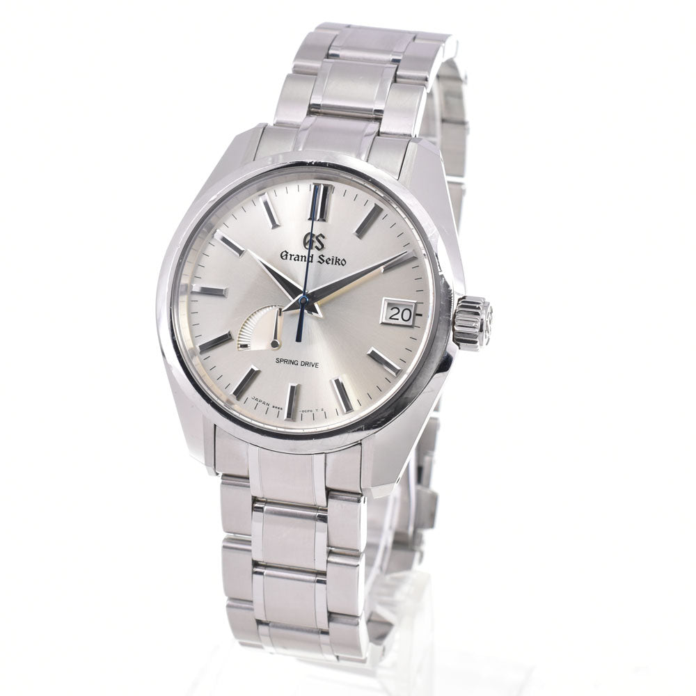 with paper SEIKO Grand Seiko SBGA373/9R65-0CV0 Power reserve date Silver Dial Spring drive Men's
 Watch D#147264