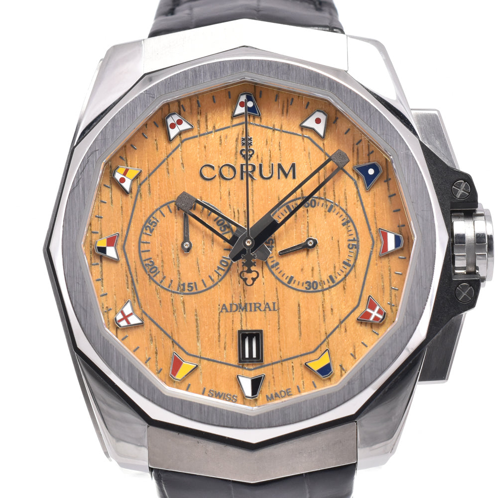 with paper CORUM Admirals cup 116.101.20/F249AW02 Wood Dial Automatic Men's
 Watch G#147267
