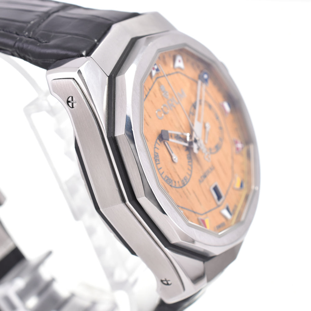 with paper CORUM Admirals cup 116.101.20/F249AW02 Wood Dial Automatic Men's
 Watch G#147267