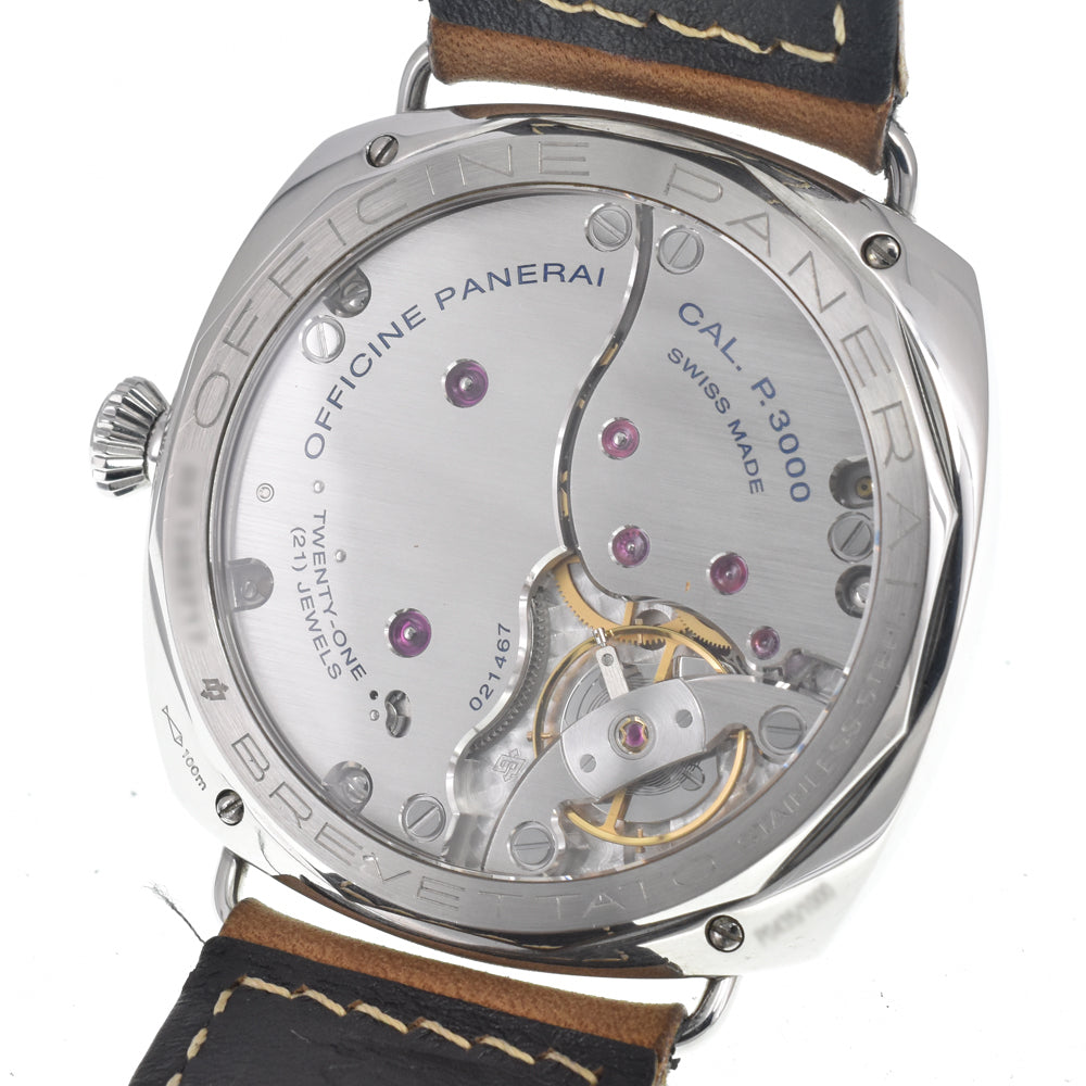 PANERAI Radio meal PAM00424 black Dial Hand Winding Men's
 Watch E#147270