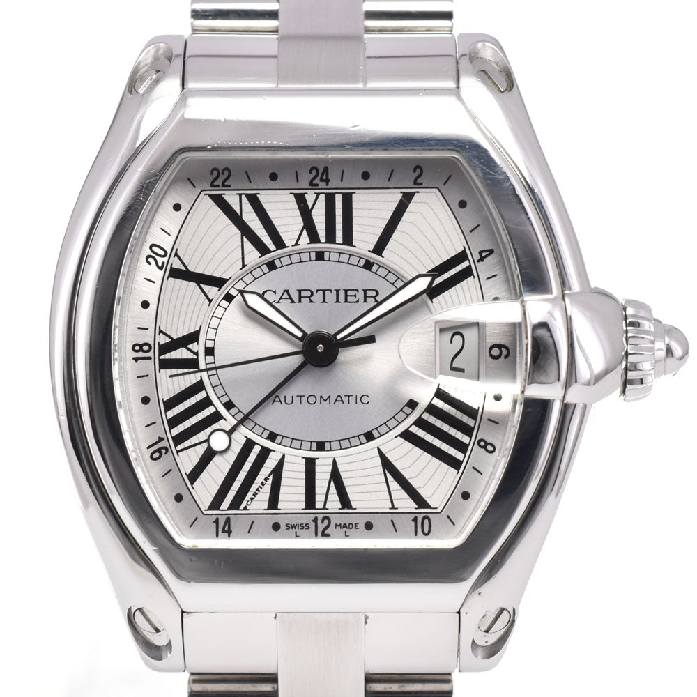 CARTIER Roadster XL W62032X6 Date Silver Dial Automatic Men's
 Watch E#147273