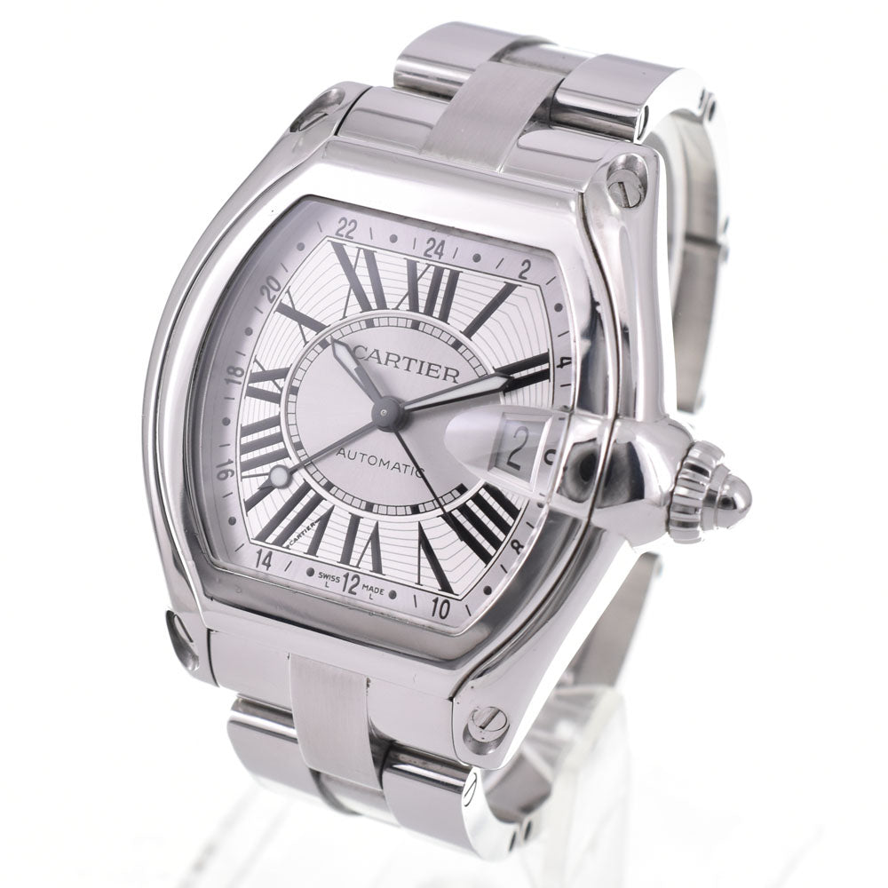 CARTIER Roadster XL W62032X6 Date Silver Dial Automatic Men's
 Watch E#147273
