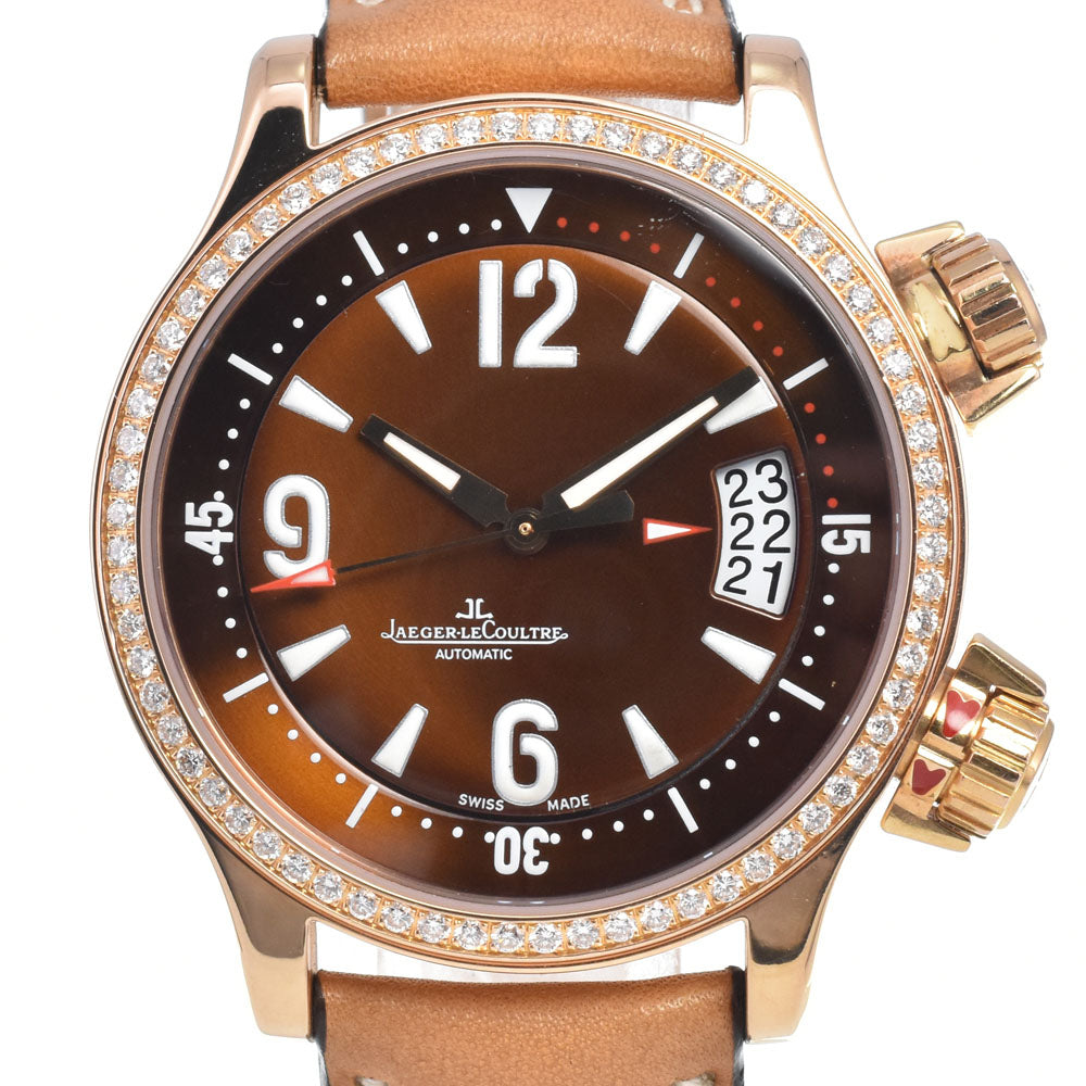 JAEGER-LECOULTRE Master compressor 148.2.60 Diamond Bezel Date Brown Dial Automatic Ladies
 Watch I#147285