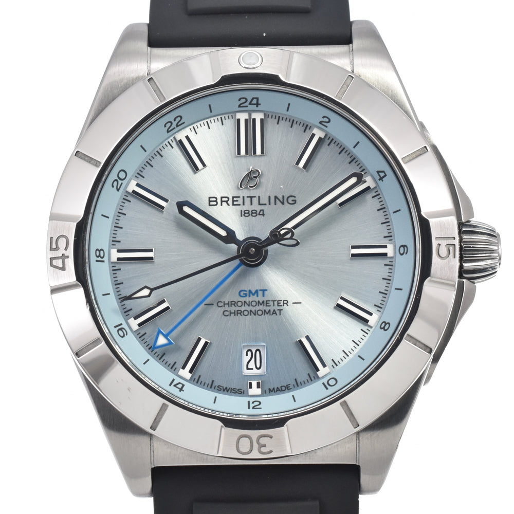 BREITLING Chronomat P32398 Date GMT Ice blue Dial Automatic Men's
 Watch E#147286
