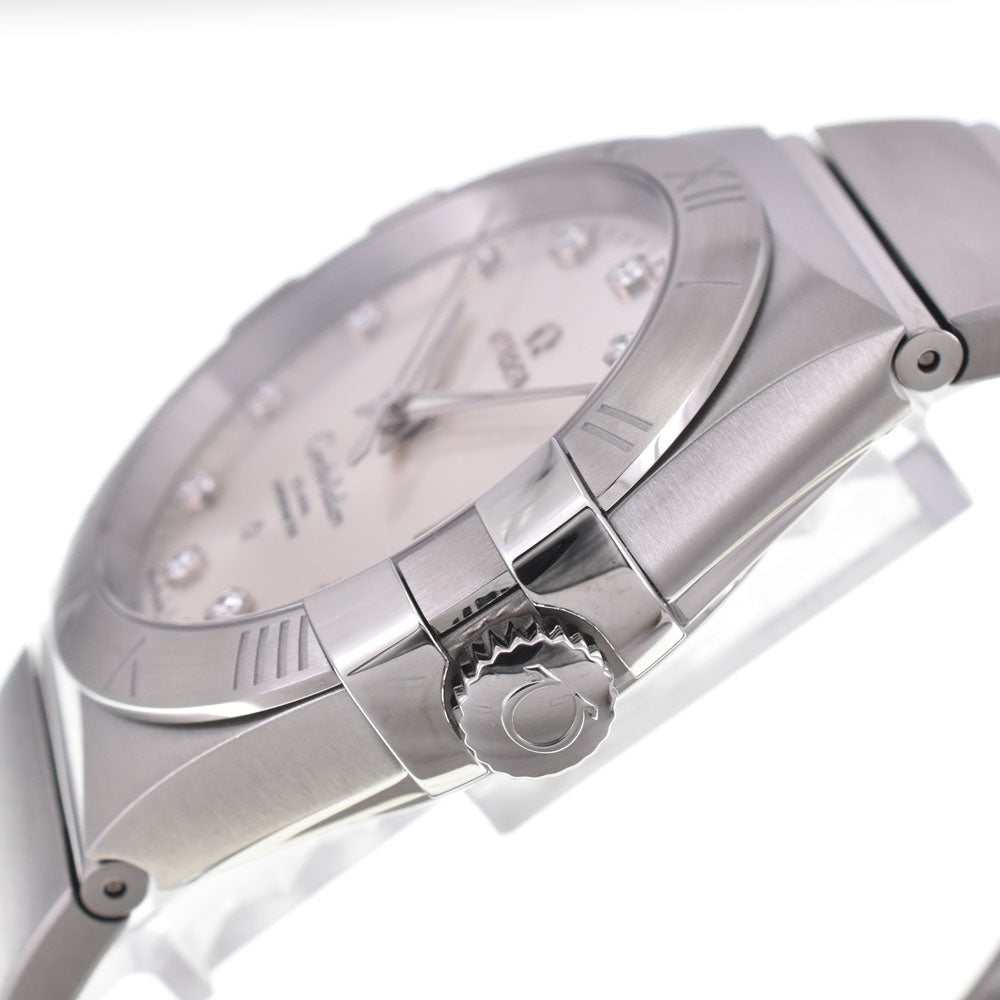 with paper OMEGA Constellation 123.10.38.21.52.001 12P diamond Silver Dial Automatic Men's
 Watch D#147290