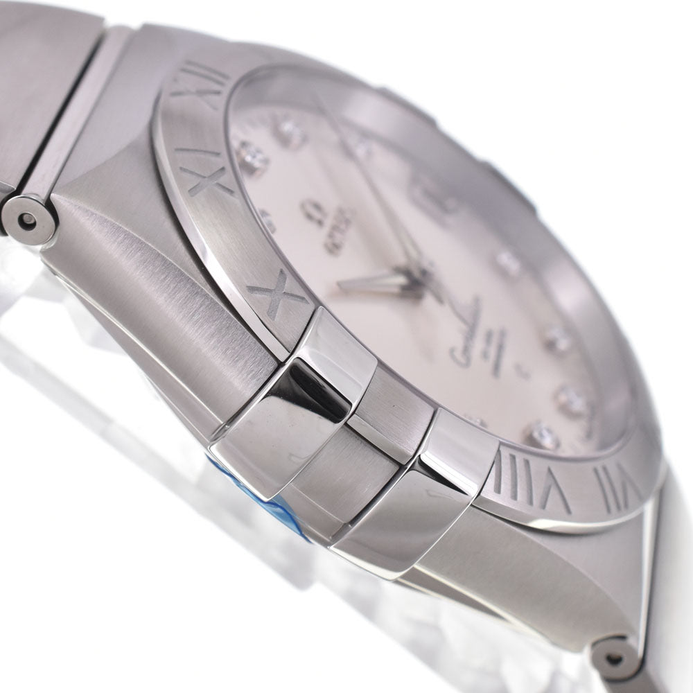 with paper OMEGA Constellation 123.10.38.21.52.001 12P diamond Silver Dial Automatic Men's
 Watch D#147290