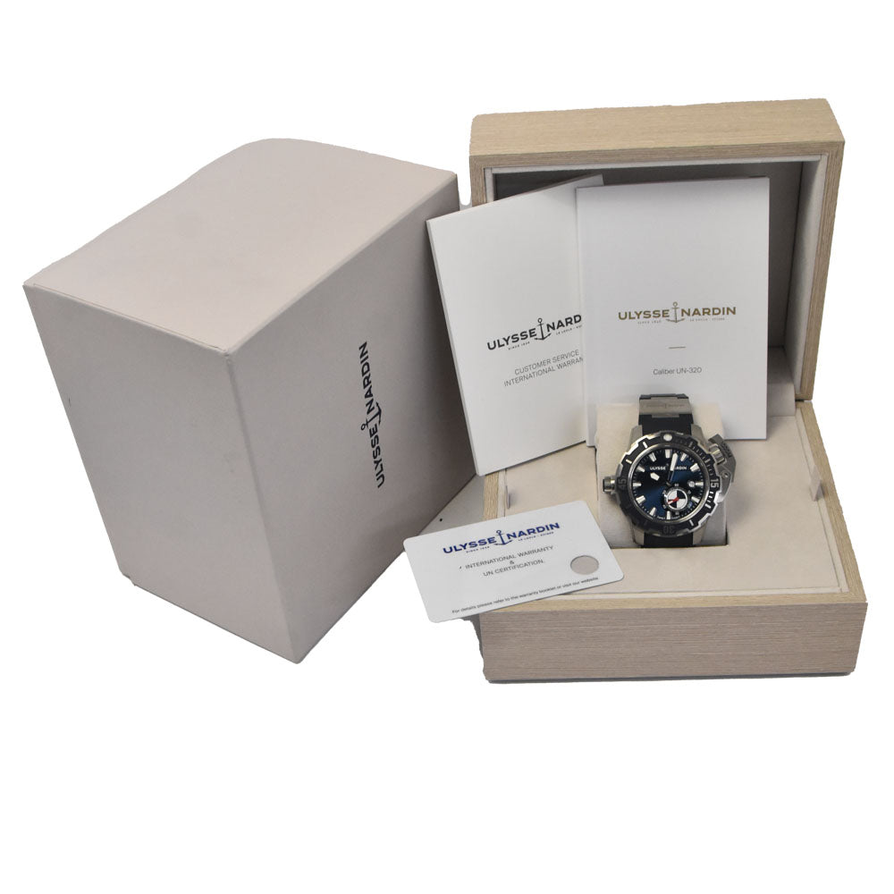 with paper Ulysse Nardin diver deep dive 3203-500/93 blue Dial Automatic Men's
 Watch D#147296
