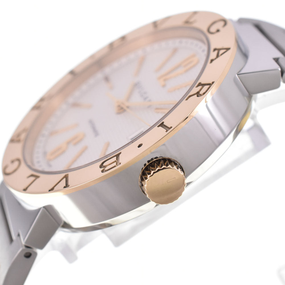 with paper BVLGARI Bvlgari Bvlgari BB38WSGD AUTO/N Stainless Steel/K18YG Silver Dial Automatic Men's
 Watch G#147311