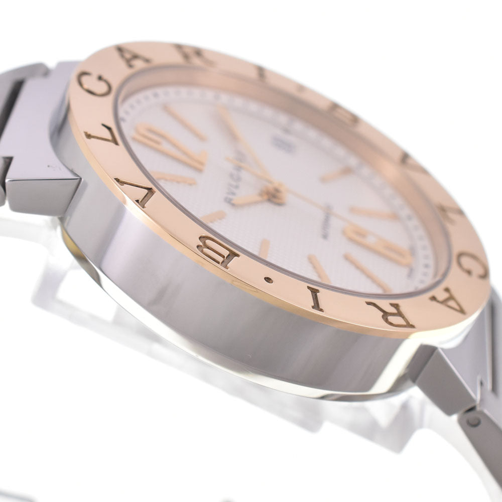 with paper BVLGARI Bvlgari Bvlgari BB38WSGD AUTO/N Stainless Steel/K18YG Silver Dial Automatic Men's
 Watch G#147311