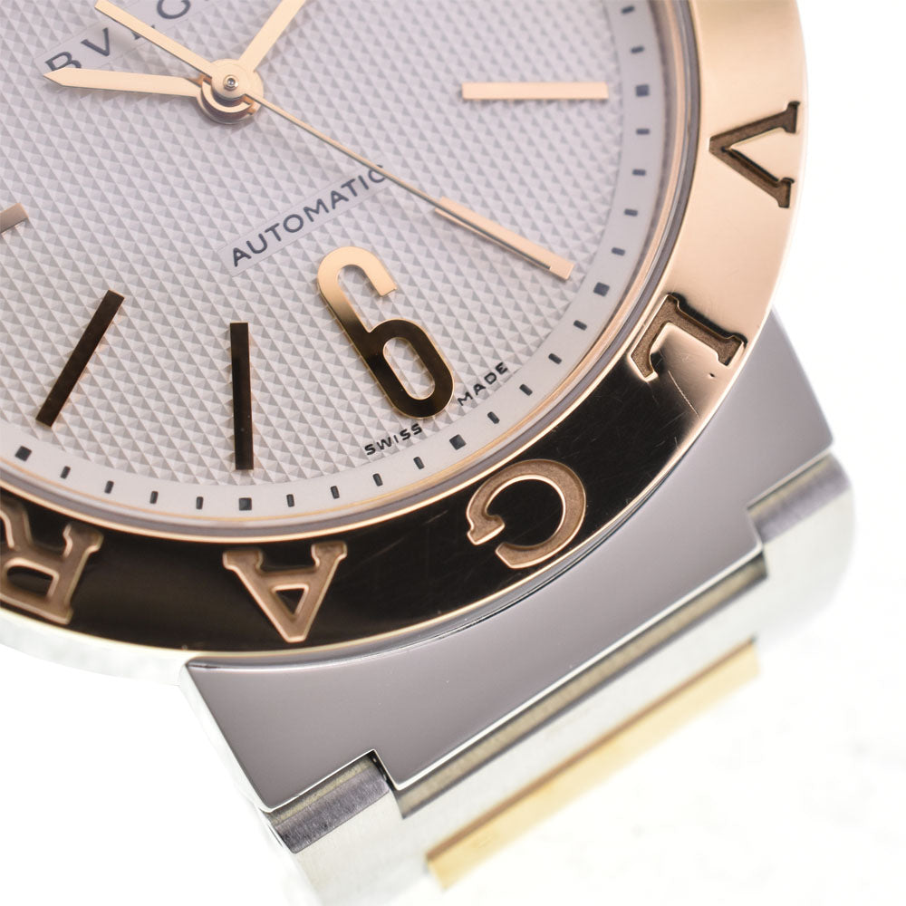 with paper BVLGARI Bvlgari Bvlgari BB38WSGD AUTO/N Stainless Steel/K18YG Silver Dial Automatic Men's
 Watch G#147311