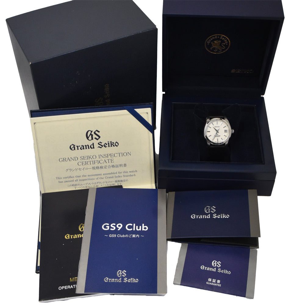 with paper SEIKO Grand Seiko Mechanical SBGR087/9S65-00B0 white Dial Automatic Men's
 Watch E#147321