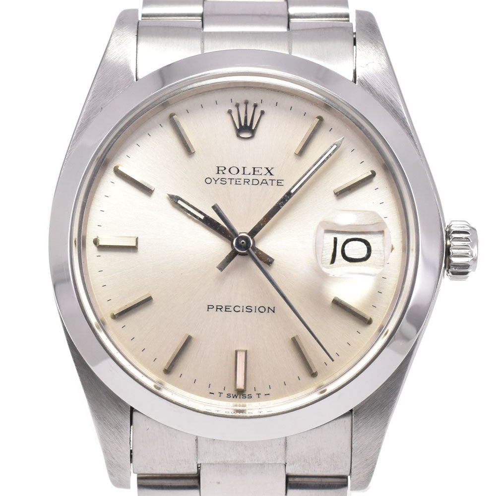 ROLEX Oyster Date Precision 6694 vintage Cal.1225 Silver Dial Hand Winding Men's
 Watch G#147324