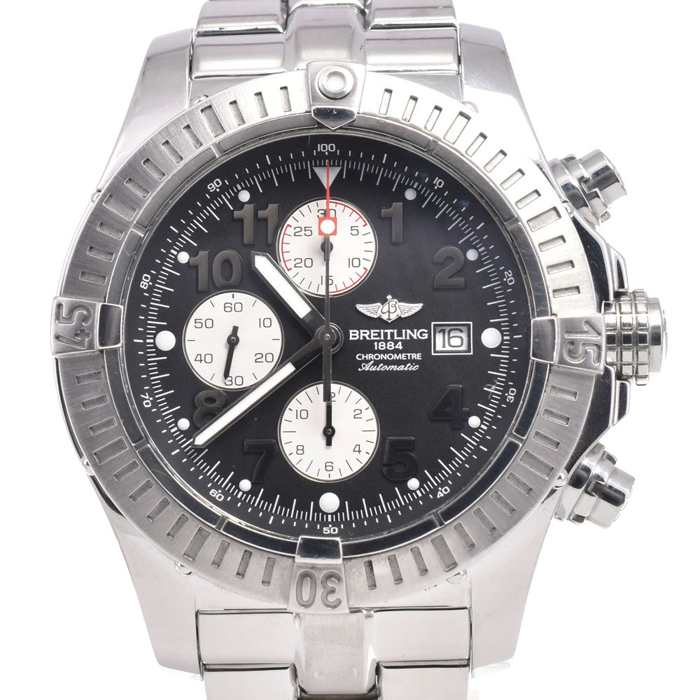 BREITLING Super avenger A13370 Chronograph black Dial Automatic Men's
 Watch G#147325